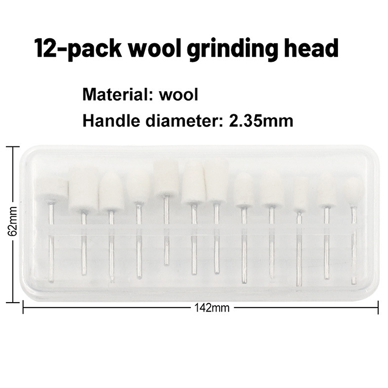 New 12 Pcs Wool Polishing Head - Science Bob recension och pris